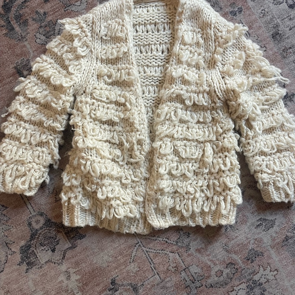 •SOLD• Rylee + Cru Fringe Cardigan 2-3 years - Picture 2 of 3